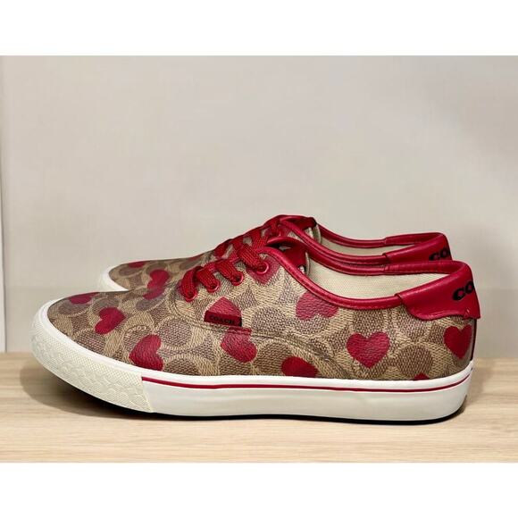 Coach C9056 CitySole Skate Sneaker With Heart Print – Size 8.5B - Picture 1 of 8